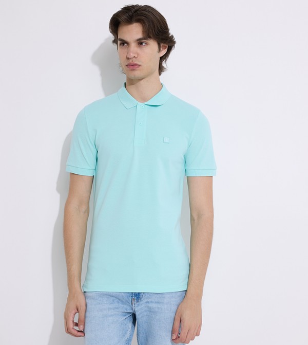 Monogram Badge Short Sleeves Polo T-Shirt