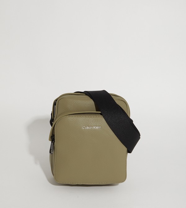 Logo Detail Reporter Bag
