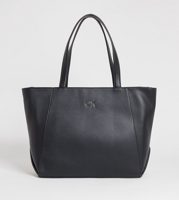 Buy Parfois Textured Tote Bag With Sling In Black | 6thStreet UAE