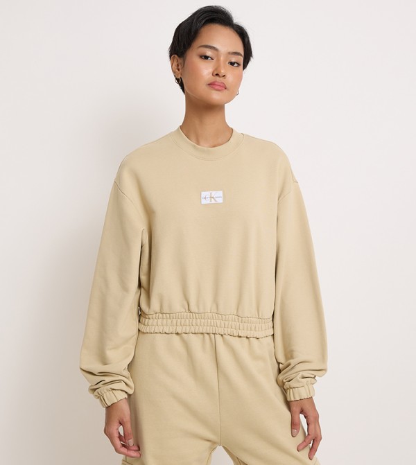 Logo Badge Detail Sweatshirt