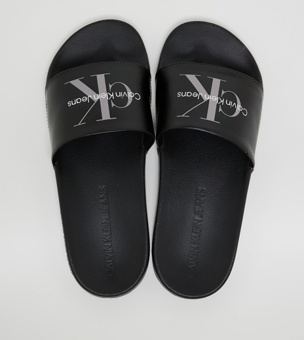 Logo Printed Open Toe Slides