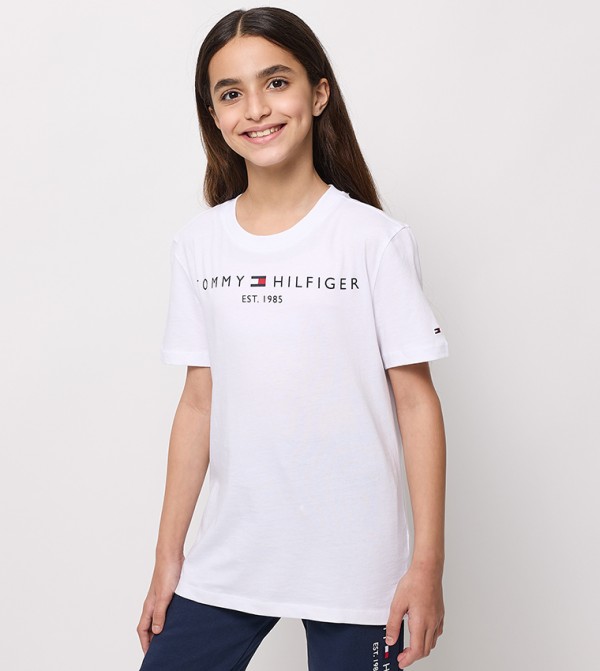 Logo Printed Crew Neck T-Shirt