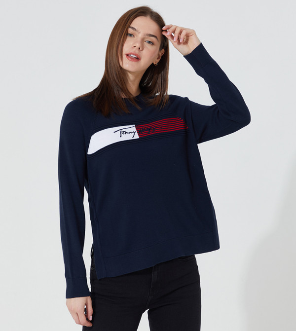 Tommy Hilfiger Signature Detail Mock 