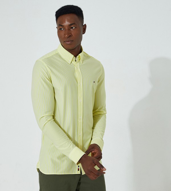 Yellow slim fit store shirt