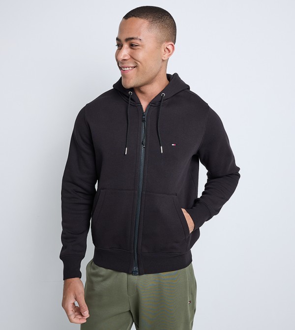 Logo Detail Long Sleeves Casual Jacket