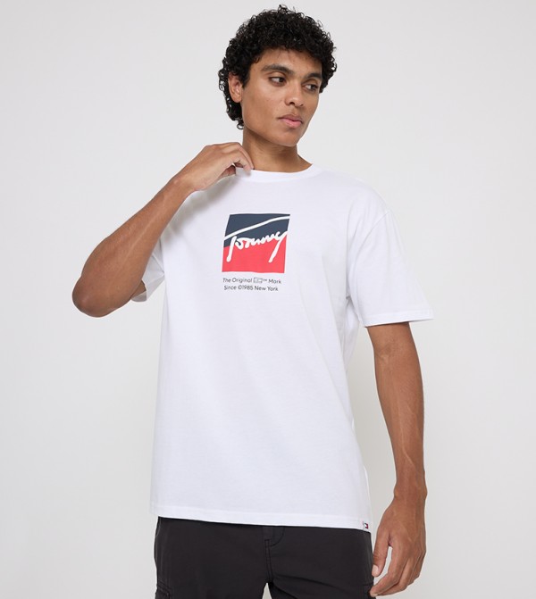 Monotype Printed Short Sleeves T-Shirt