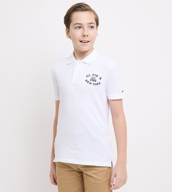 Monotype Embroidered Polo T-Shirt
