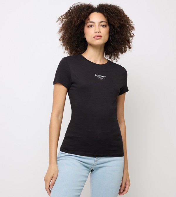 Monotype Printed Short Sleeves T-Shirt