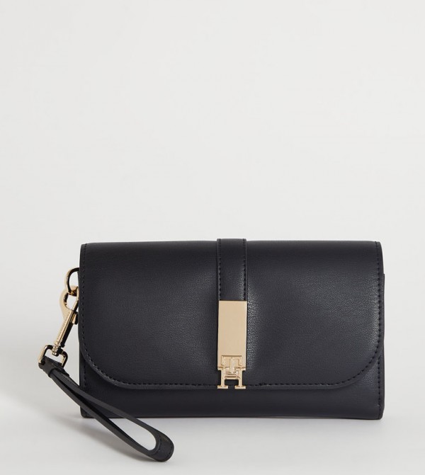 Heritage Monogram Detail Long Wallet