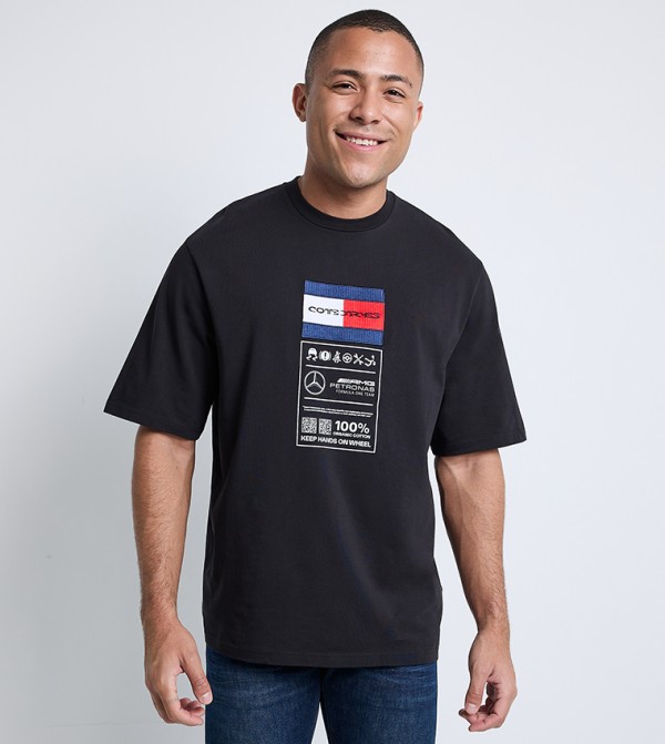 Logo Printed Crew Neck T-Shirt