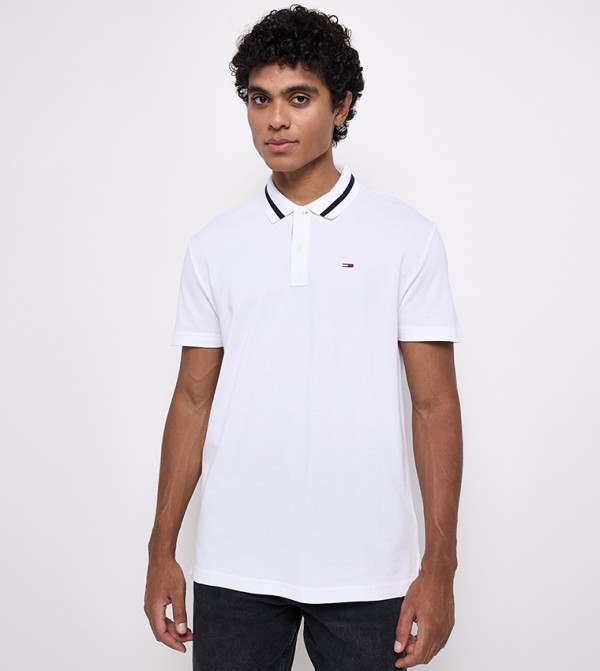 Logo Embroidered Polo T-Shirt