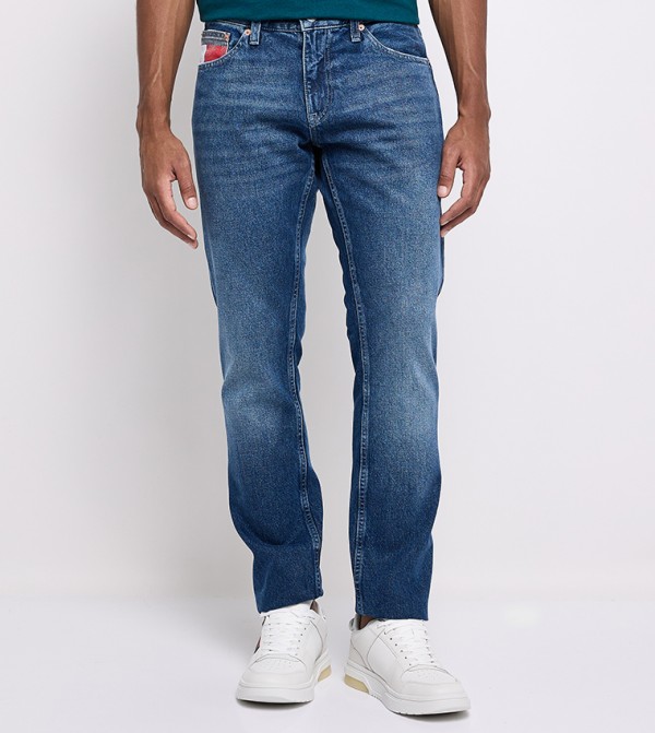 Faded Mid Rise Slim Fit Jeans