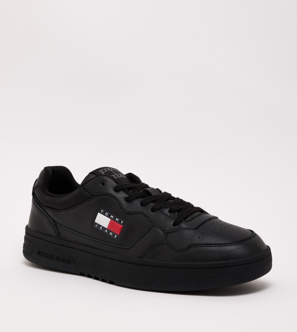 Flag Detail Lace Up Sneakers