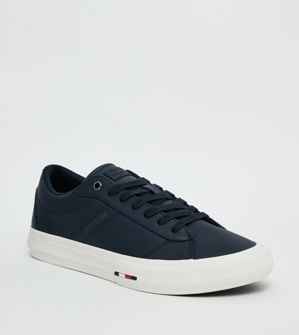 Buy Tommy Hilfiger Logo Detail Lace Up Sneakers in Navy 6thStreet UAE