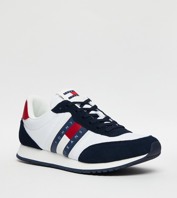 Color Block Lace-Up Shoes
