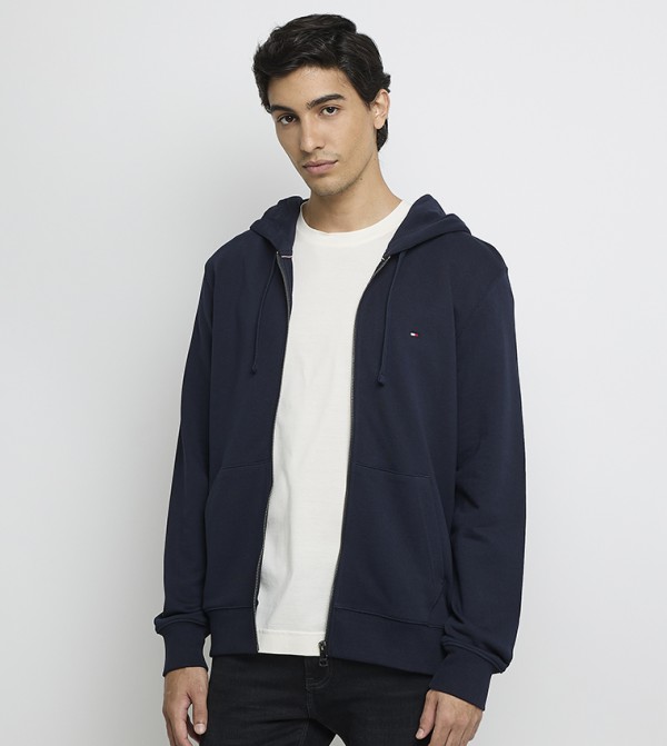 Zippered Hooded Jacket