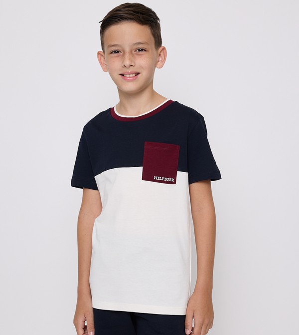 Color Block Short Sleeves T-Shirt