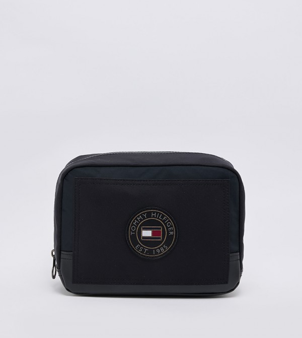 Badge Detail Washbag