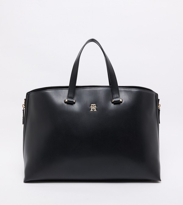 Monogram Detail Tote Bag