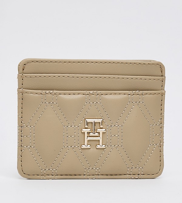 Quilted Logo Detail Card Holder