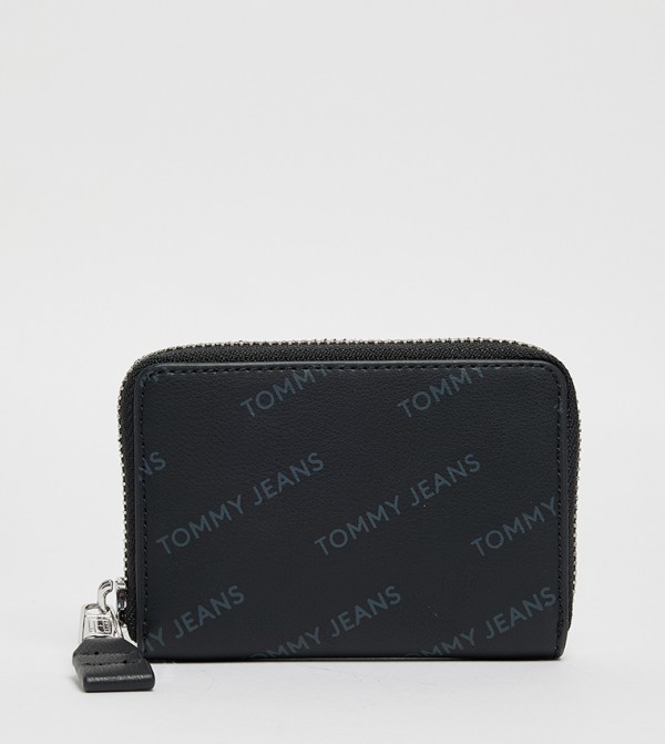 Logo Printed Zip Around Wallet