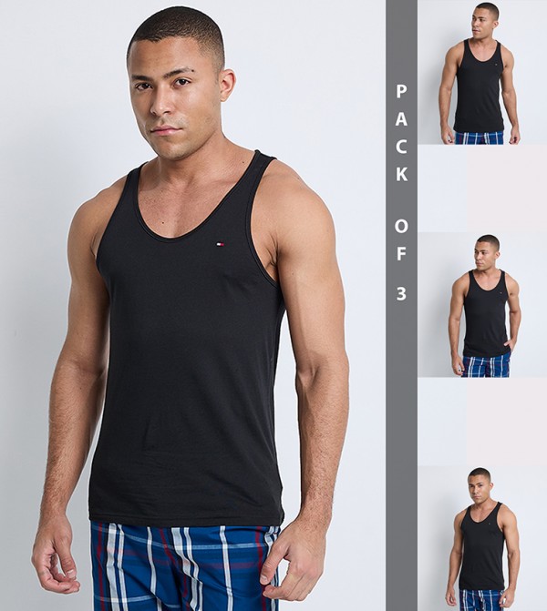 Pack of 3 Logo Detail Vests