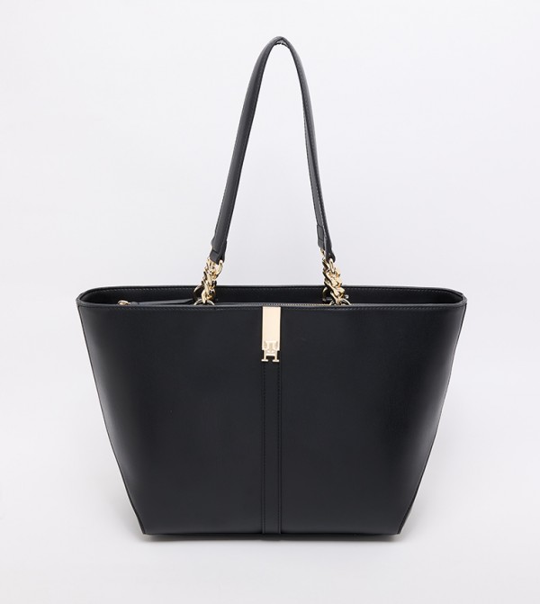 Heritage Monogram Detail Tote Bag