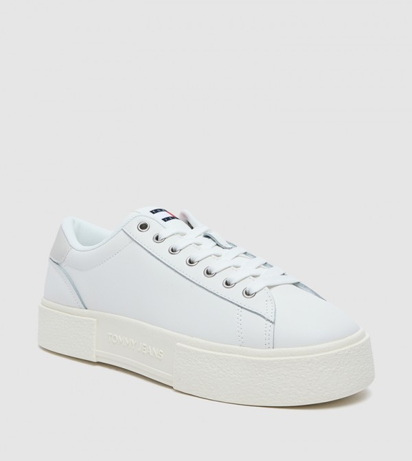 Lace-Up Platform Sneakers