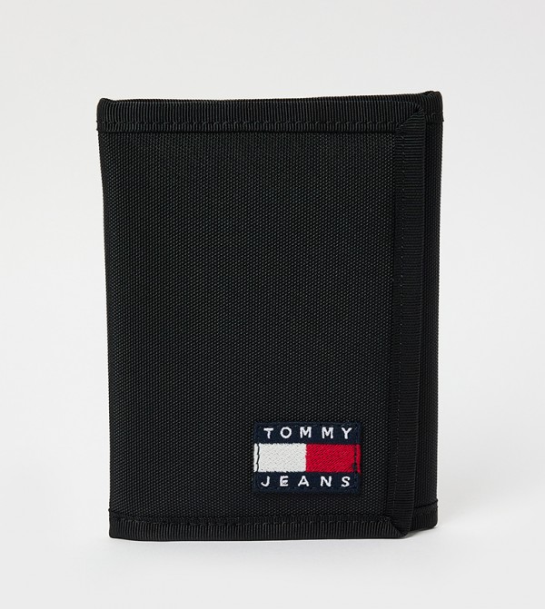 Logo Flag Nylon Tri-Fold Wallet