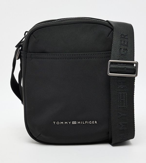 Logo Detail Nylon Reporter Bag