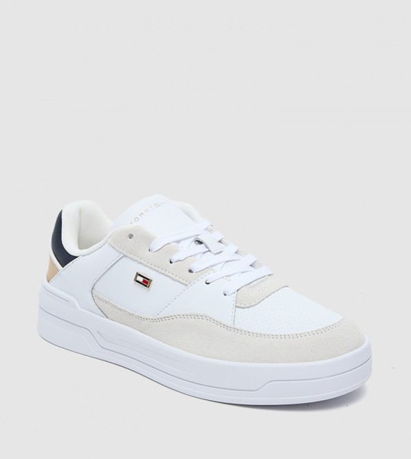 Essential Flag Detail Lace-Up Sneakers