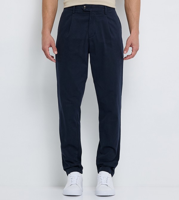 Solid Mid Rise Chinos