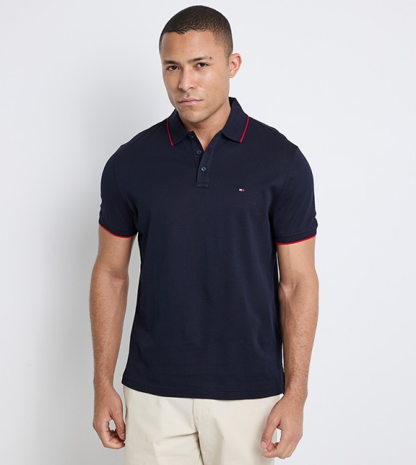 Logo Detail Short Sleeves Polo T-Shirt