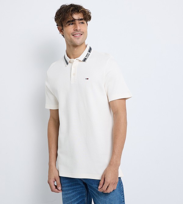 Logo Detail Short Sleeves Polo T-Shirt