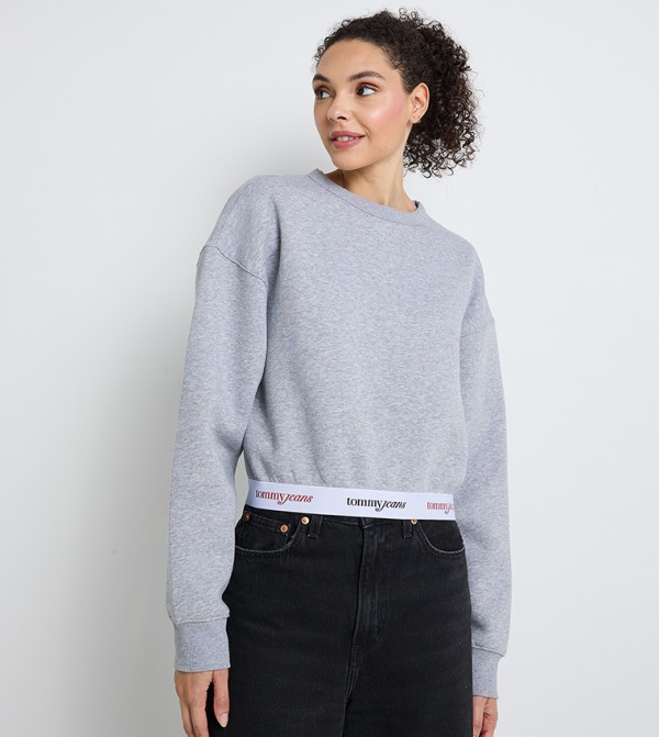 Logo Detail Long Sleeves Sweatshirt