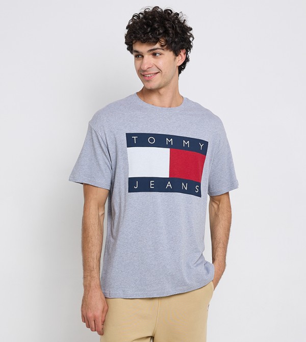 Logo Printed Crew Neck T-Shirt