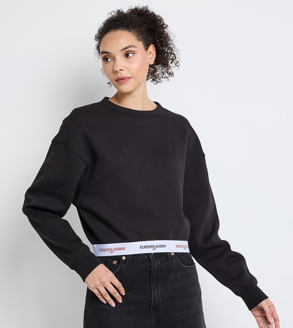Logo Detail Long Sleeves Sweatshirt