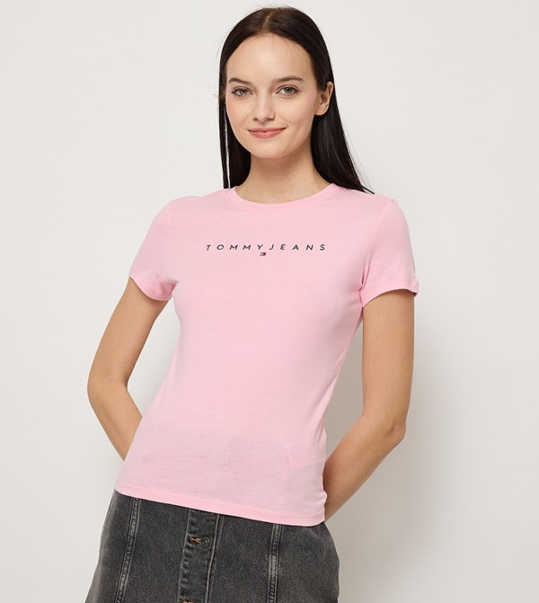Monotype Printed Slim Fit T-Shirt