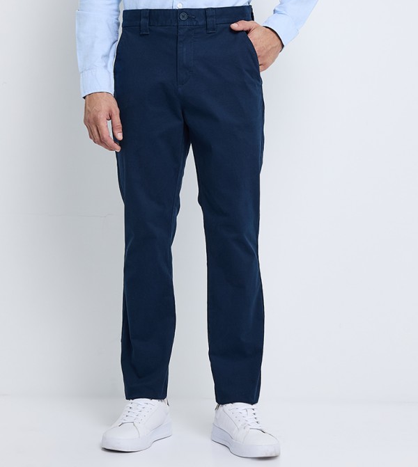 Logo Detail Slim Fit Chinos