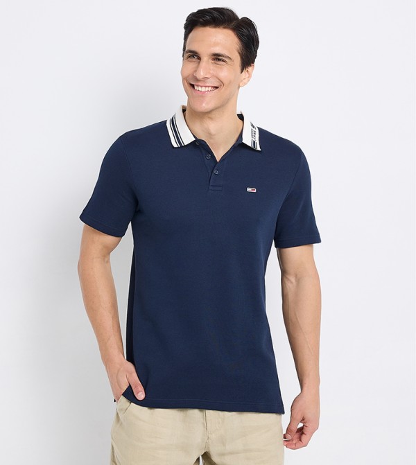 Tipped Logo Short Sleeves Polo T-Shirt