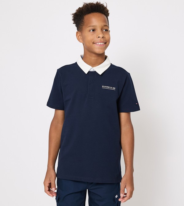 Logo Embroidered Polo T-Shirt