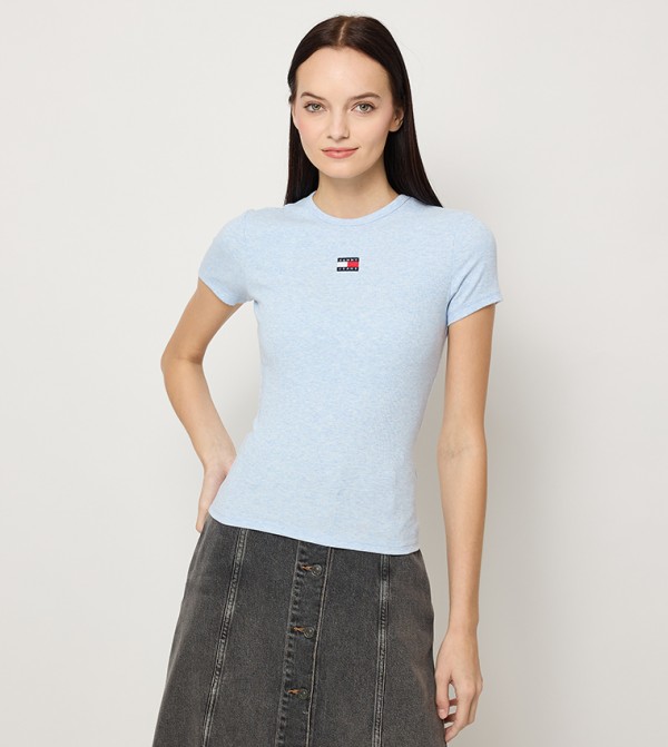 Logo Badge Detail Short Sleeves T-Shirt