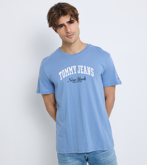 Logo Printed Crew Neck T-Shirt