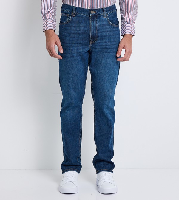 Mercer Faded Straight Fit Jeans