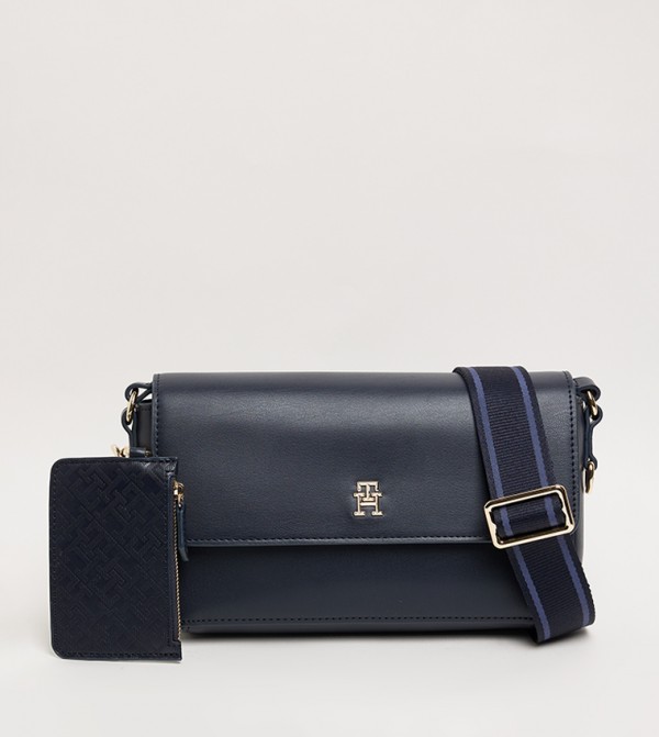 Logo Detail Crossbody Bag with Coin Pouch