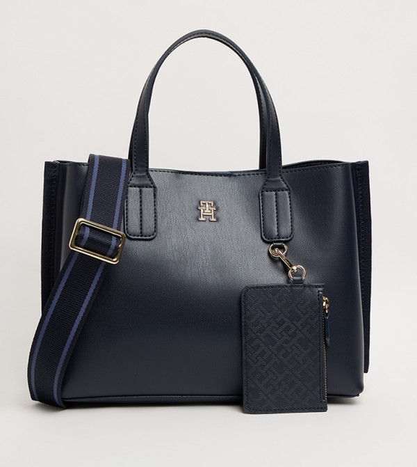 Logo Detail Mini Tote Bag with Coin Pouch