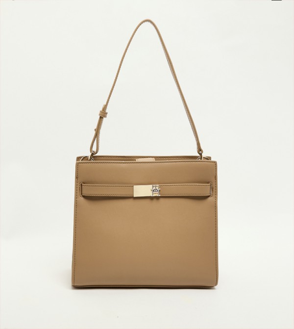 HERITAGE Textured Shoulder Bag