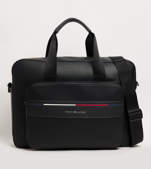 Foundation Logo Detail Laptop Bag