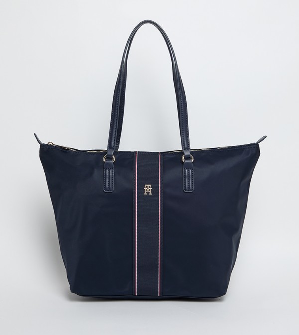 POPPY Logo Detail Tote Bag