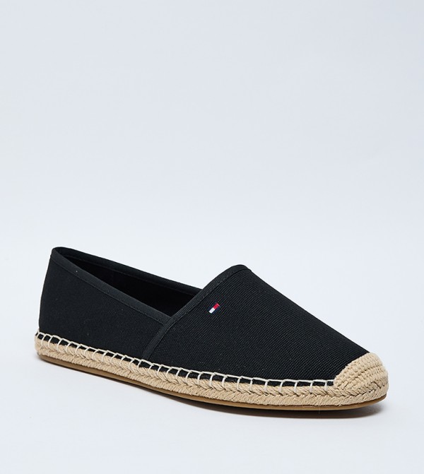 Flag Canvas Round Toe Espadrilles